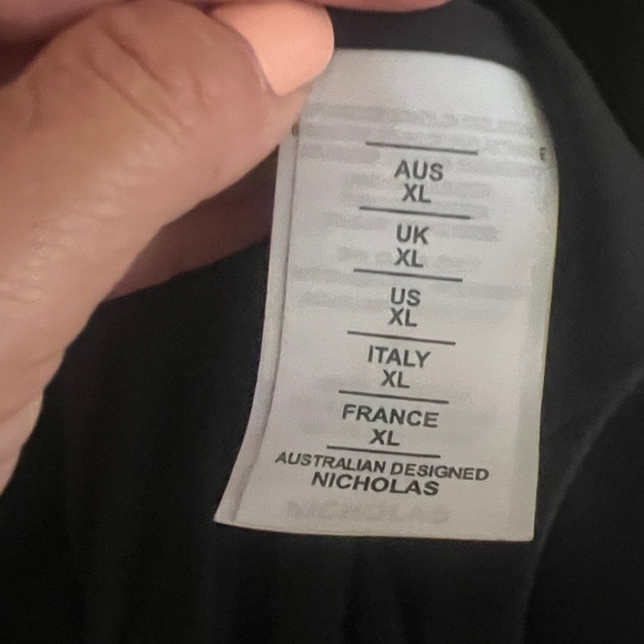 Nicholas Elegant Black White Halter Dress Jane Evening Size US XL - Picture 6 of 12